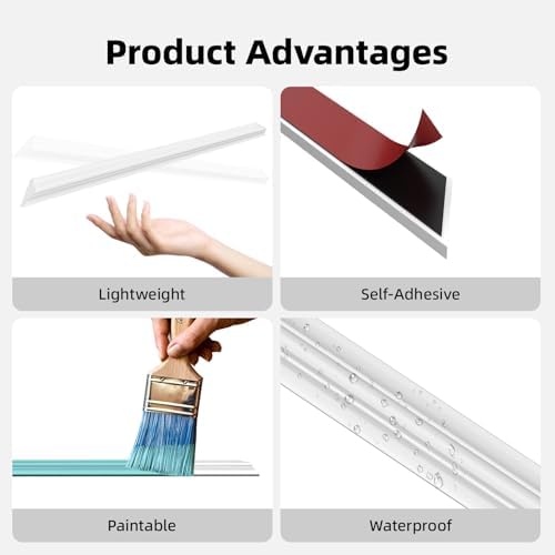Peel and Stick Wall Molding Kit Set of 6 Frames - Image 6