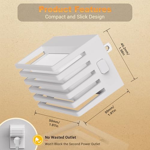 JandCase LED Night Light, Night Lights Plug into Wall Dusk to Dawn - Image 6