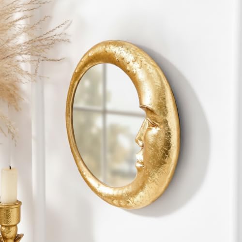 Novabright Moon Crescent Celestial Mirror 90s Wall Decor - Image 2