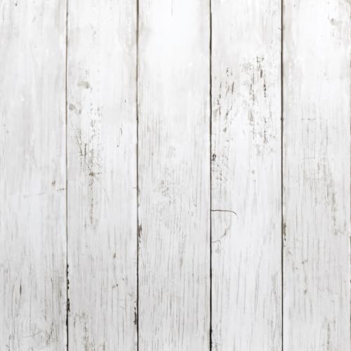 Abyssaly White Wood Shiplap Peel and Stick Wallpaper Farmhouse Wallpaper by Abyssaly