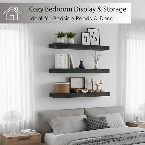 Lufia Floating Wall Shelves, MDF - Image 6