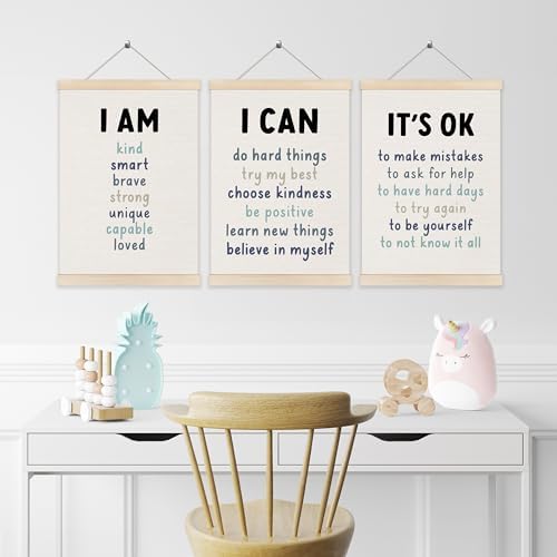 Koesus Inspirational Classroom Blue Wall Art Poster Hanger Frame 12x16 Inch Set - Image 4