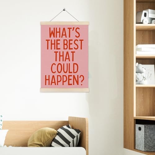 Welshower Boho Motivational Positive Poster Hanger Frame, What's the Best That - Image 5