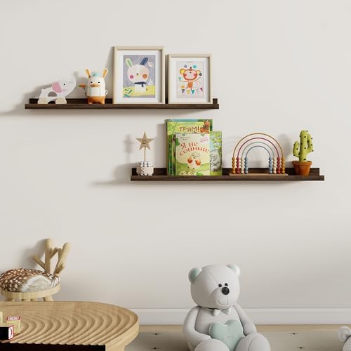 Dreamland Picture Ledge Shelf for Wall, Floating Shelves Set of 2, 36 Inch Long - Image 5