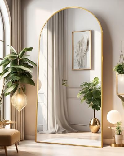 ITSRG Full Length Mirror with Stand, Arched Mirror - Image 3