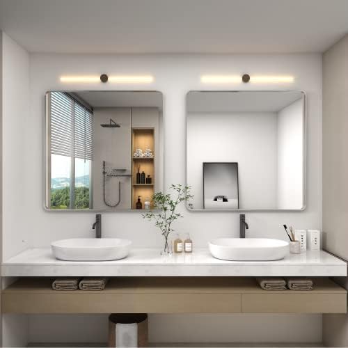 36x36 Inch Silver Square Bathroom Mirror - Image 6