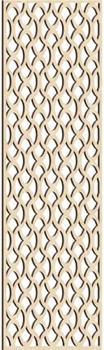 Resort Decorative Pierced Fretwork Wood Wall Panels, 25 3/8"W x 64 3/8"H x 3/8"T by EkenaMillwork