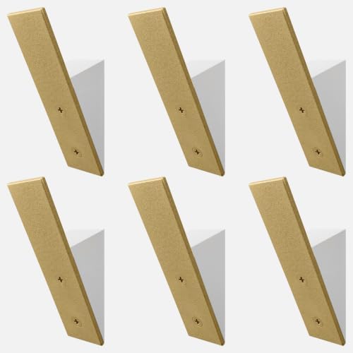 Homeforia Golden Coat Hooks, High-End Wood & Metal, Modern Design by Homeforia