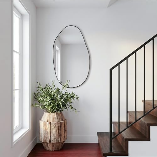 20.5"x33.5" Black Asymmetrical Mirror - Image 6