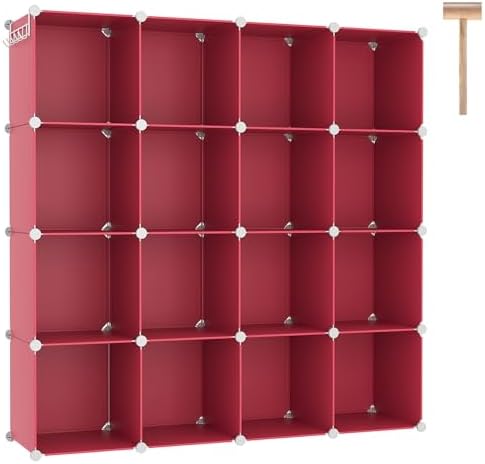 C&AHOME 16 Cube Storage Organizer Cube Shelves Units Storage Cubes by CAHOME