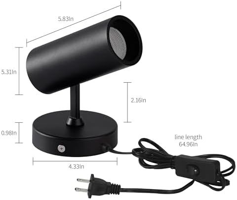 Aisilan LED Spotlight Uplighting Indoor, Plug in Wall Scones Accent Ceiling - Image 5