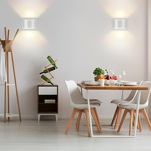 Wall Sconces Set of Two | Modern LED Indoor Wall Lights, Up and Down Wall Mount - Image 6