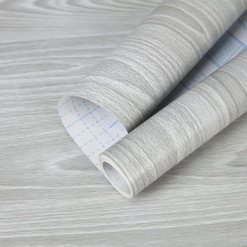 practicalWs Grey Wood Wallpaper Contact Paper Peel and Stick Modern by practicalWs