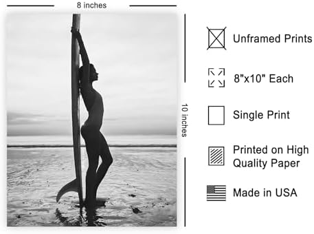 Poster Master Woman with Surfboard Print - Image 2