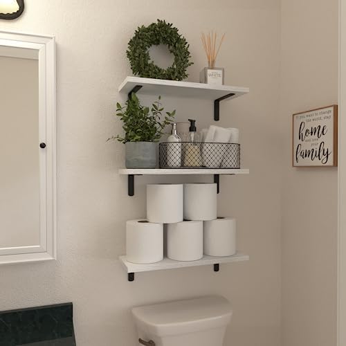 WOPITUES Floating Shelves Set of 6 - Image 4