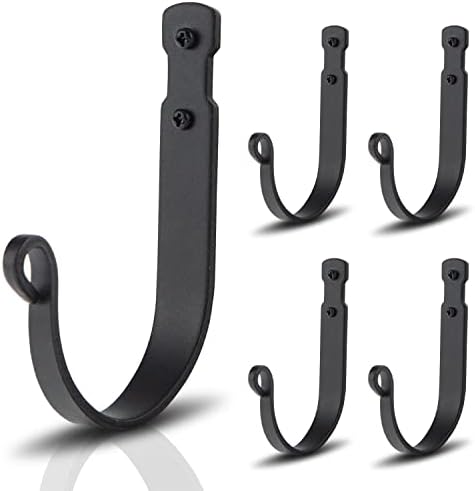 Wrought Iron Hooks for Hanging Wall Mounted by AKBFOX