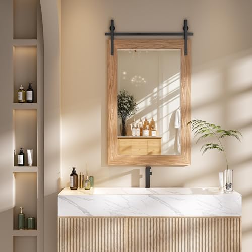 Hasipu Farmhouse Bathroom Mirror by Whatssuitableisthebest