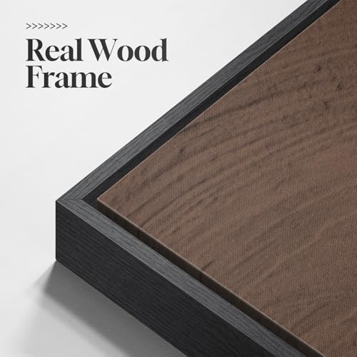 Large Framed Brown Beige Abstract Vertical Wall Art - Image 6
