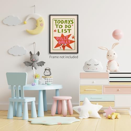 Colorful Cute Star Wall Art Fashion Fun Quote Canvas Posters Minimalist Today's - Image 4