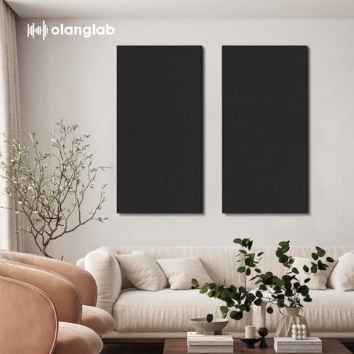 Olanglab Acoustic Panels 2 Pack, Fabric Wrapped Sound Proof Foam Panels - Image 5