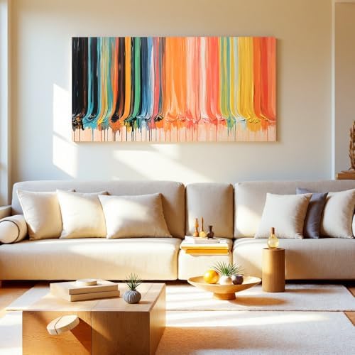 Modern Abstract Colorful Canvas Art Wall - Image 6
