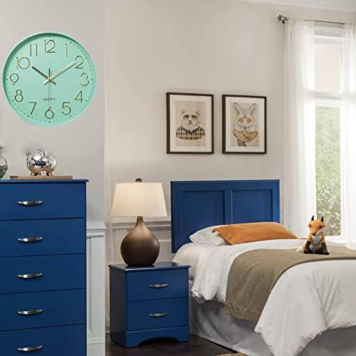 12 in Wall Clock Non-Ticking Quartz Silent Battery Operated Round Clocks Home - Image 5