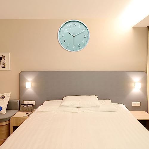PATIKIL 8 Inch Wall Clock, 3D Number Quartz Battery Operated Silent Non-Ticking - Image 5