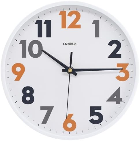 Modern Wall Clock, 10 Inch Silent Non-Ticking Battery Operated – Easy to Read by Unknown