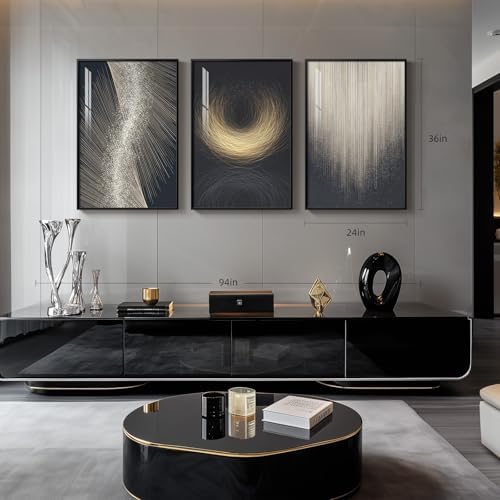 Large Framed Modern Abstract Wall Art - Image 3