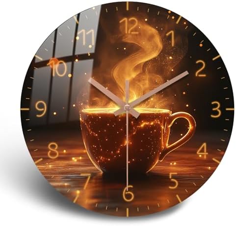 14 inch Brown Vintage Wooden Wall Clock by PENGHONG