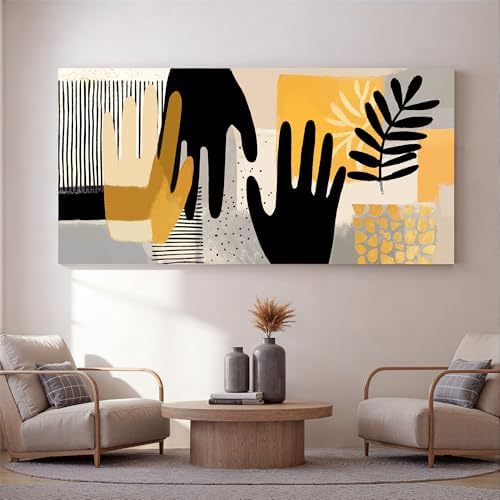 I@U Large Boho Wall Art Decor Modern Minimalist Boho Wall Art Prints Abstract - Image 3