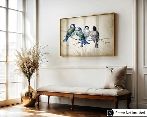 Poster Master Blue Birds On Branch Poster - Image 3