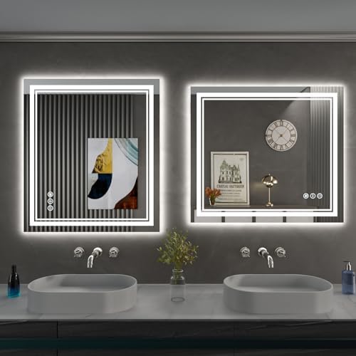 28x32 Inch LED Bathroom Mirror - Image 5