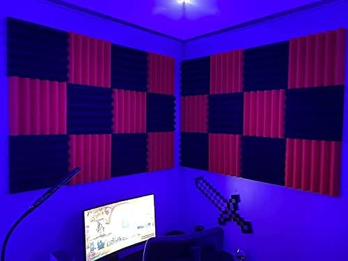 24 Pack Acoustic Panels, Fireproof Absorbing Noise Cancelling Panels, to Absorb - Image 2