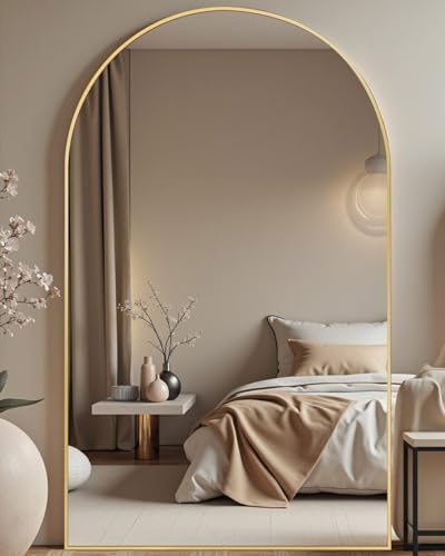 DMWOODFL 81"x41" Arched Full Length Mirror by DMWOODFL