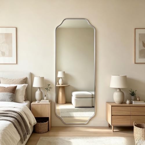 ANDY STAR 18" x 48" Chrome Full Length Mirror, Large Rectangle Bathroom Mirror - Image 6