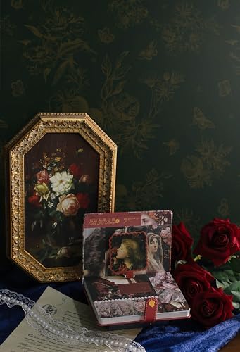 Dimoon Floral Peel and Stick Wallpaper Dark Green Golden Contact Paper Leaf by DIYYOURMOON