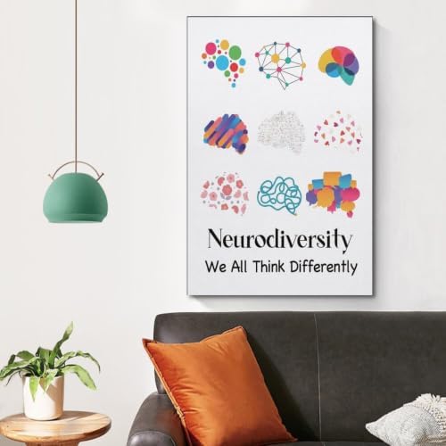 WBYMZWP Mental Health Education Poster Motivational Poster Canvas Wall Art - Image 4