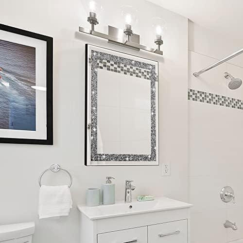 Rectangular Crystal Crush Diamond Mirror - Image 3