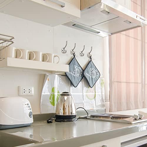 30 Pack Heavy Duty Silvery Dual Coat Hooks - Image 5
