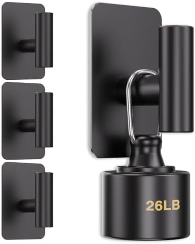 Aikzik 4 Pack Large Heavy Duty Wall Hooks - 26lb Max by Aikzik