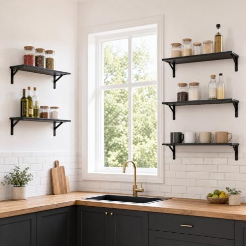 Floating Shelves for Wall Set of 5 - Image 2