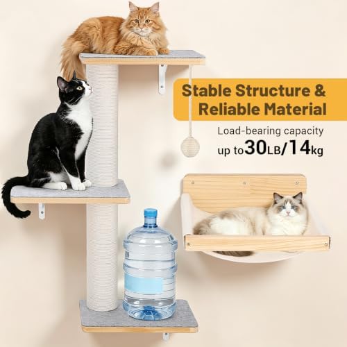Wall Mounted Cat Shelves Set - Image 3
