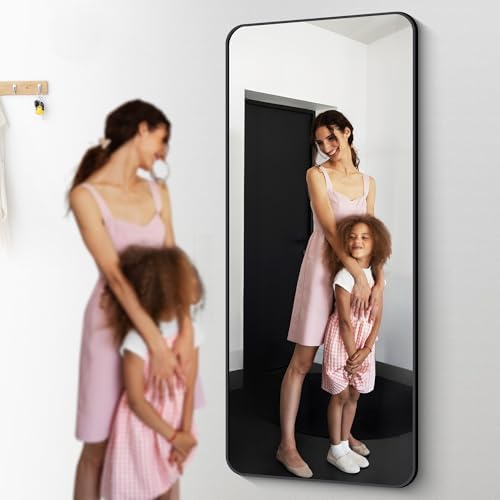 DESBING 72" x 30"Bathroom Mirror, Matte Black Wall Mirror - Image 4