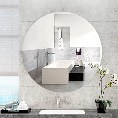 16'' Round Glass Mirror for Wall Decor, Frameless Circle Wall Mirror - Image 6