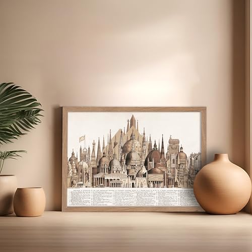 Poster Master Vintage Principal High Buildings of the Old World Poster - Image 5