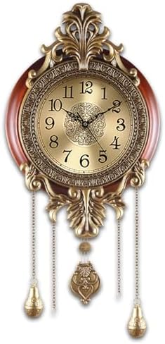 Aero Snail Large Pendulum Wall Clock, Real Wood Vintage Silent Quartz Battery by AeroSnail