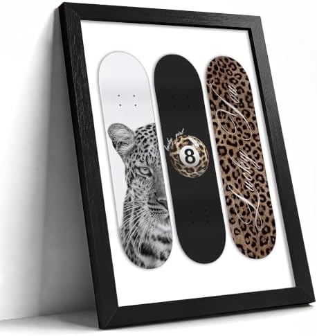Stockholm Cheetah Skateboard Style Wall Art Canvas 1pc– Leopard Print Skater by JBZDD