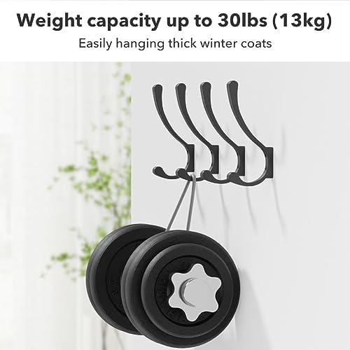 Coat Hooks Wall Mounted, Heavy Duty Hooks Hanging Towel - Image 6