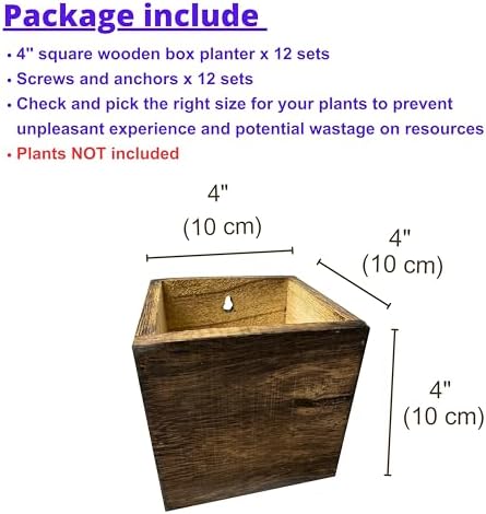 LaLaGreen Indoor Planter Box for Plants Wooden Wall Planters - Image 2